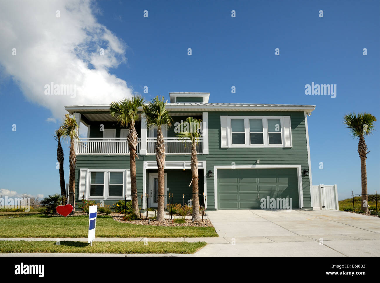 Beatuful house in the southern USA Stock Photo
