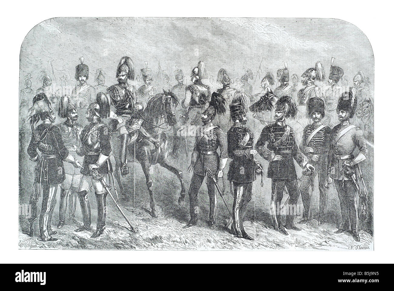 British army uniforms of the 19th century hi-res stock photography and ...