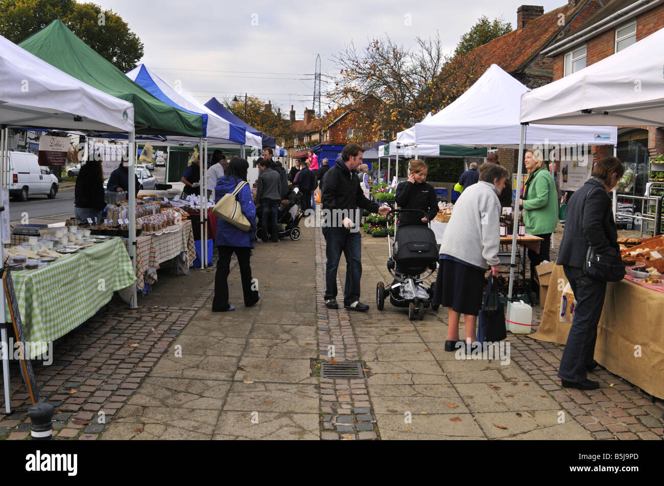 Wendover Saturday market Buckinghamshire UK Stock Photo