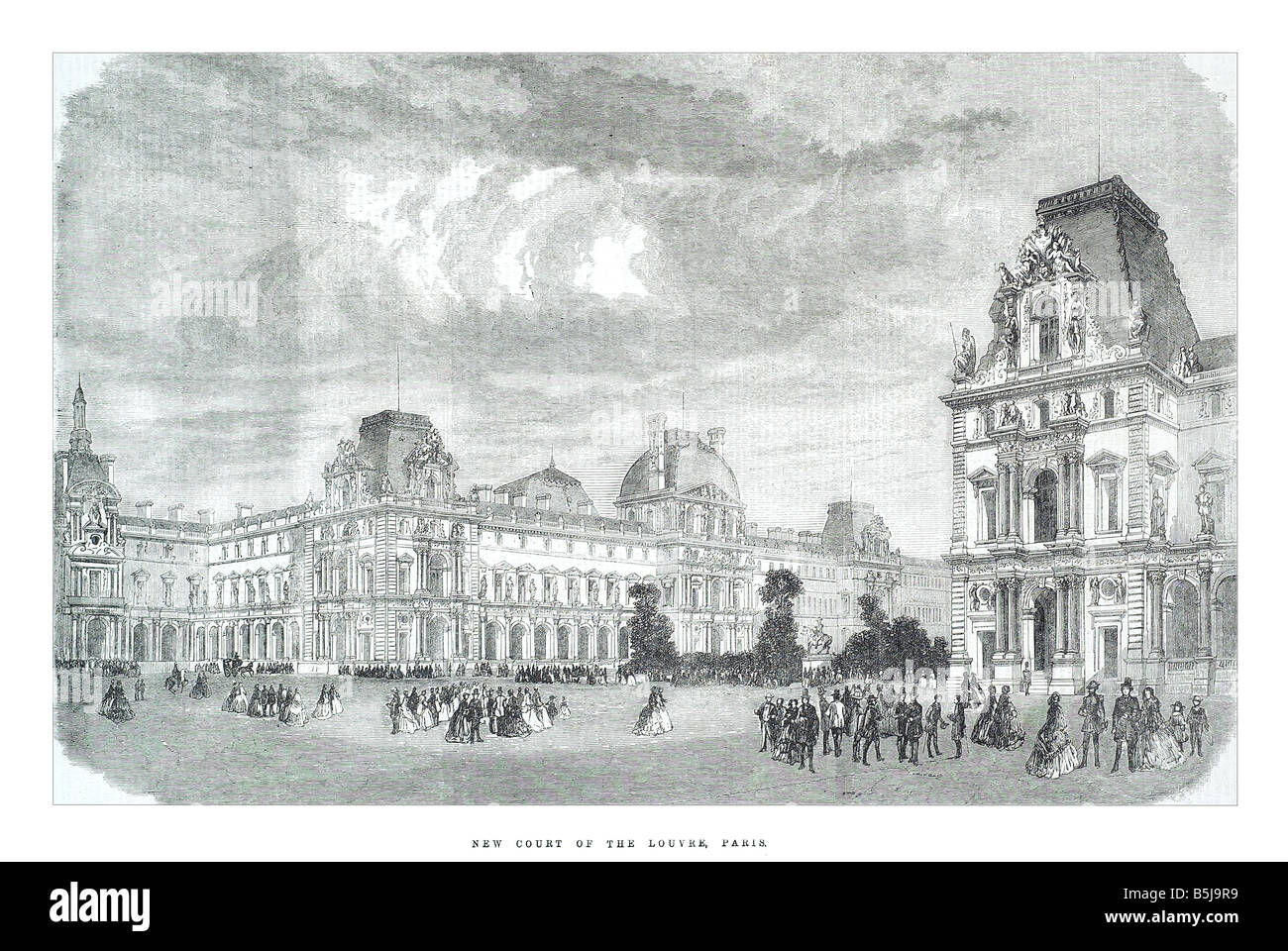 New court of the louvre paris March 8 1856 The Illustrated London News Page 244 Stock Photo