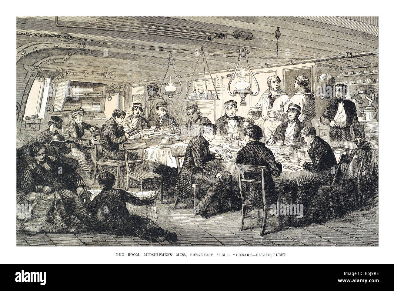 Dining room interior old Cut Out Stock Images & Pictures - Alamy