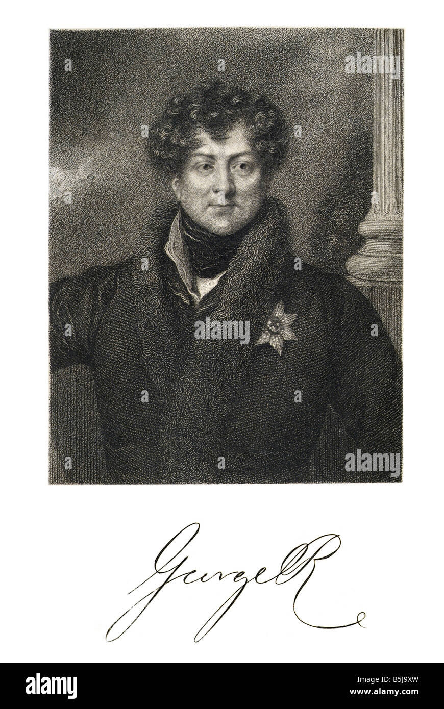 George IV or George Augustus Frederick (12 August 1762 – 26 June 1830) was king of the United Kingdom of Great Britain and Irela Stock Photo