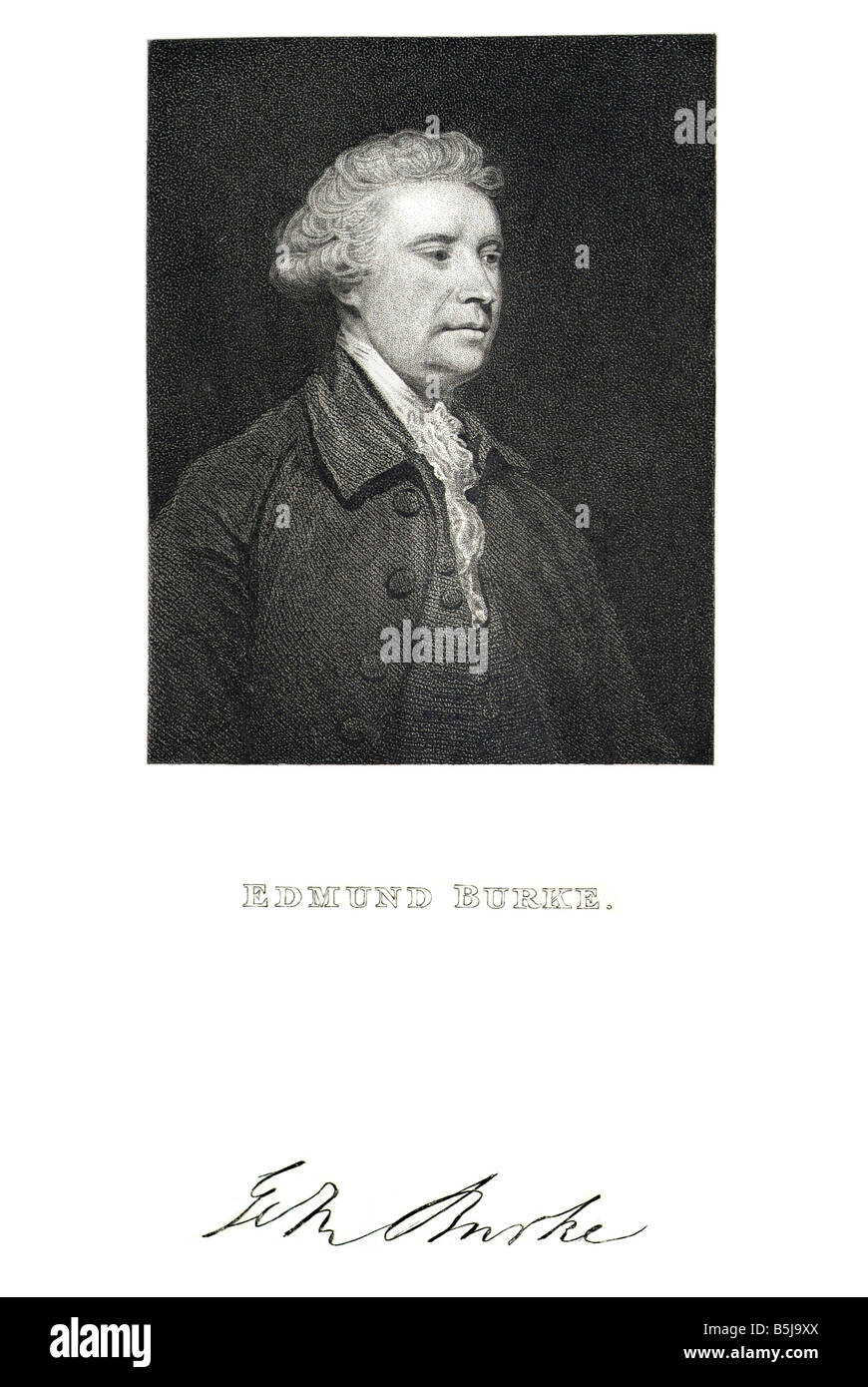 Edmund Burke (12 January 1729 – 9 July 1797) was an Irish statesman, author, orator, political theorist, and philosopher who, Stock Photo