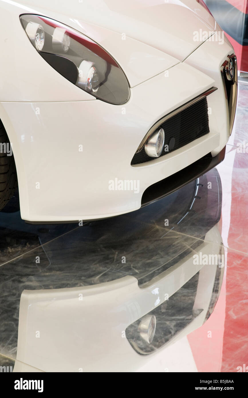 Alfa Romeo 8C reflection Stock Photo