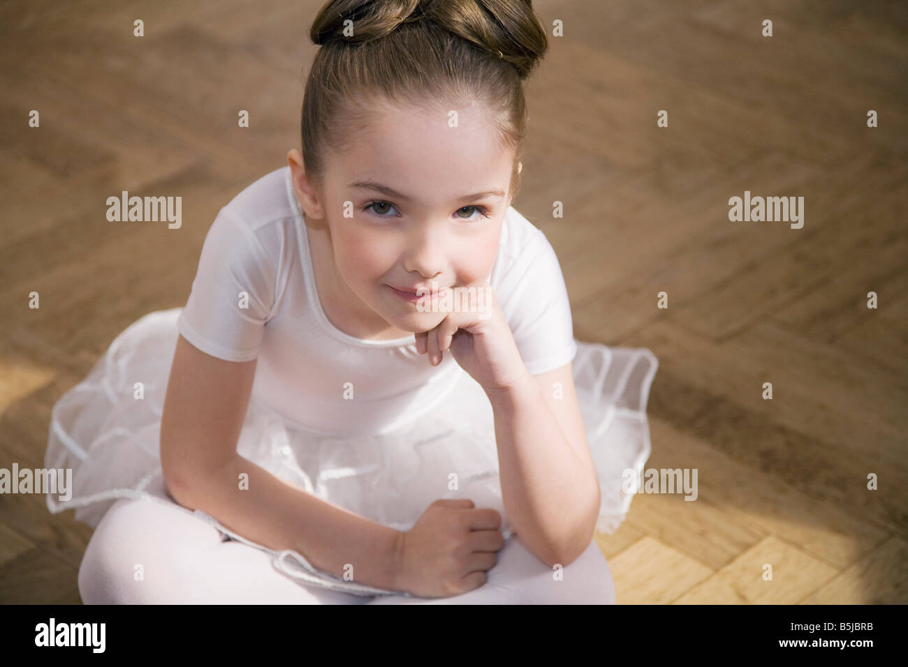 portrait of young girl in ballet dress Stock Photo Alamy