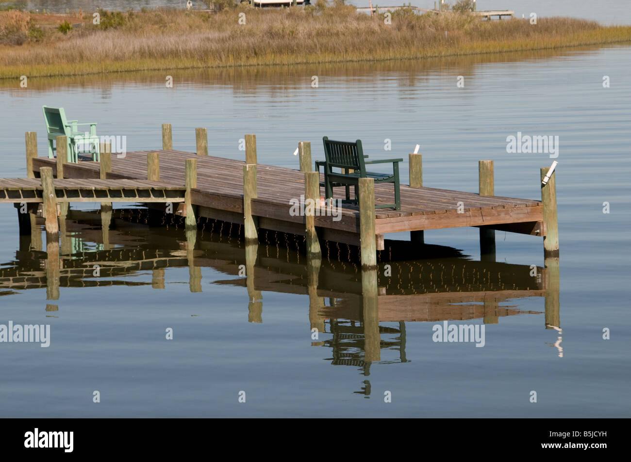 Boat dock Stock Photo
