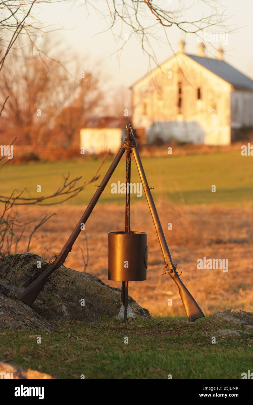 Antietam National Battlefield National historic Park Washington County Maryland Stock Photo