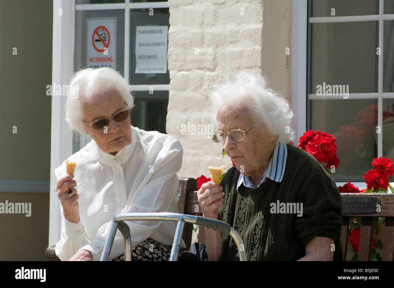 Close Up Senior Elderly Women Face Of Sad Alone At Home