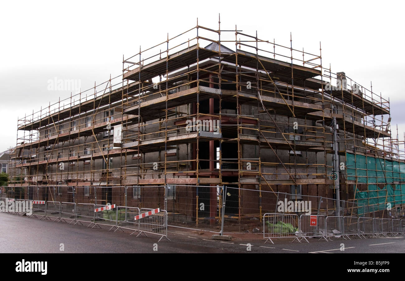 Construction Site Glasgow Stock Photo Alamy