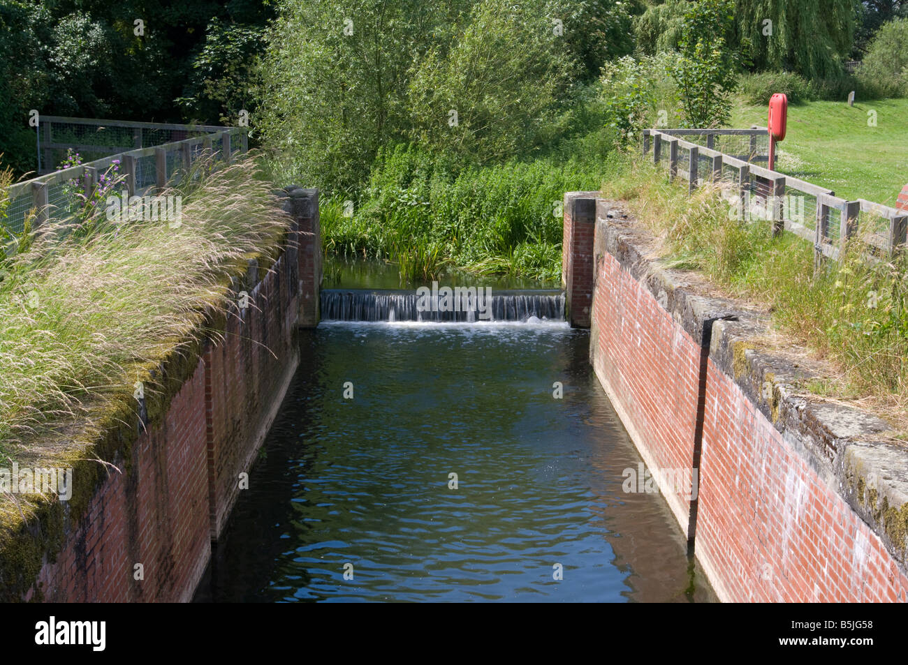 Bosmere Lock on the River Gipping Needham Market Suffolk England UK