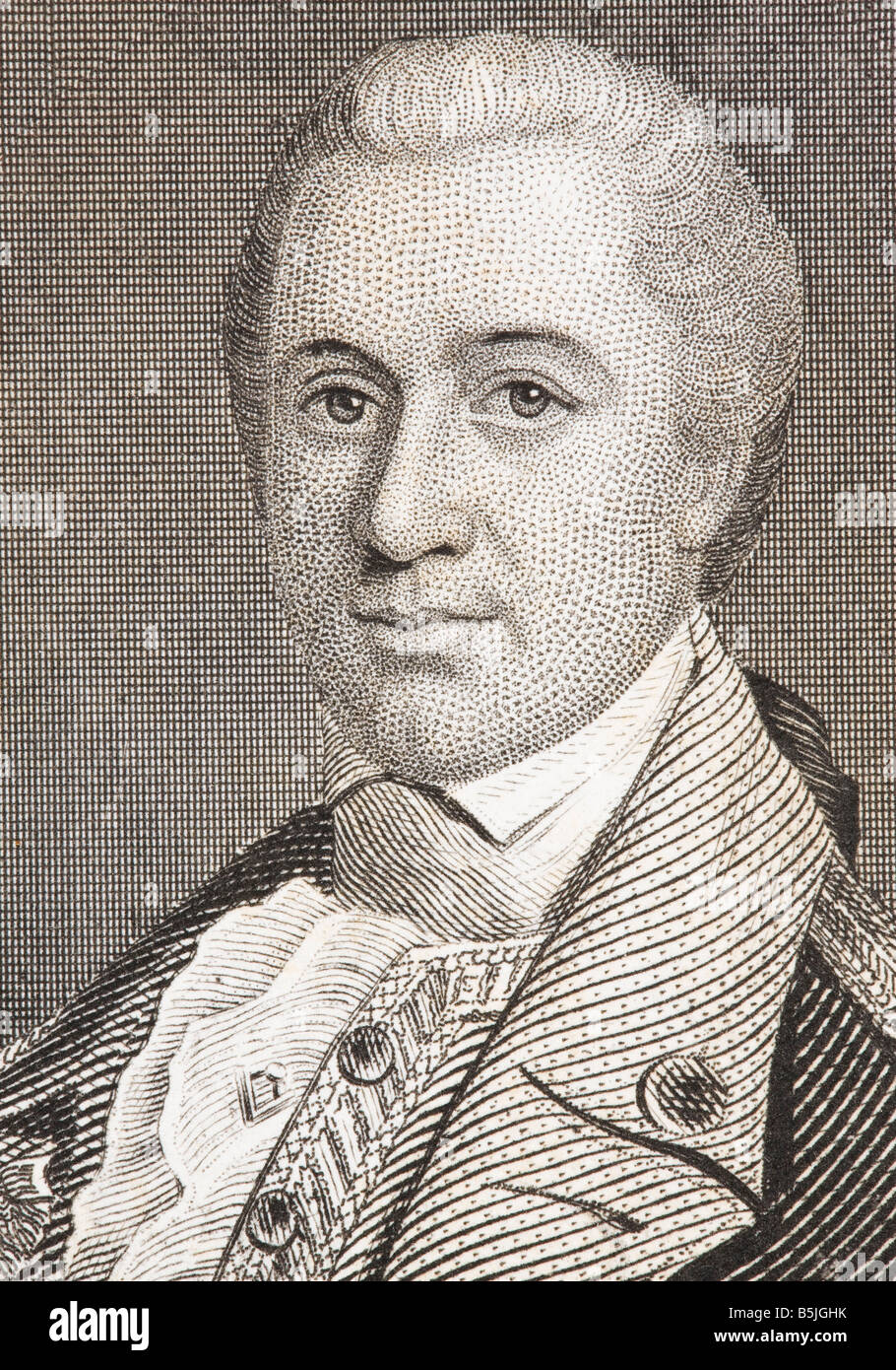 Otho Holland Williams, 1749 - 1794. Brigadier general during the American Revolutionary War. Stock Photo