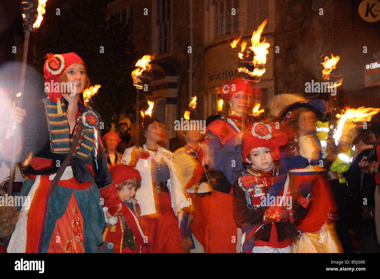 LEWES BONFIRE NIGHT GUY FAWKES FIRE WORKS NOVEMBER 5 HISTORICAL PARADE ...
