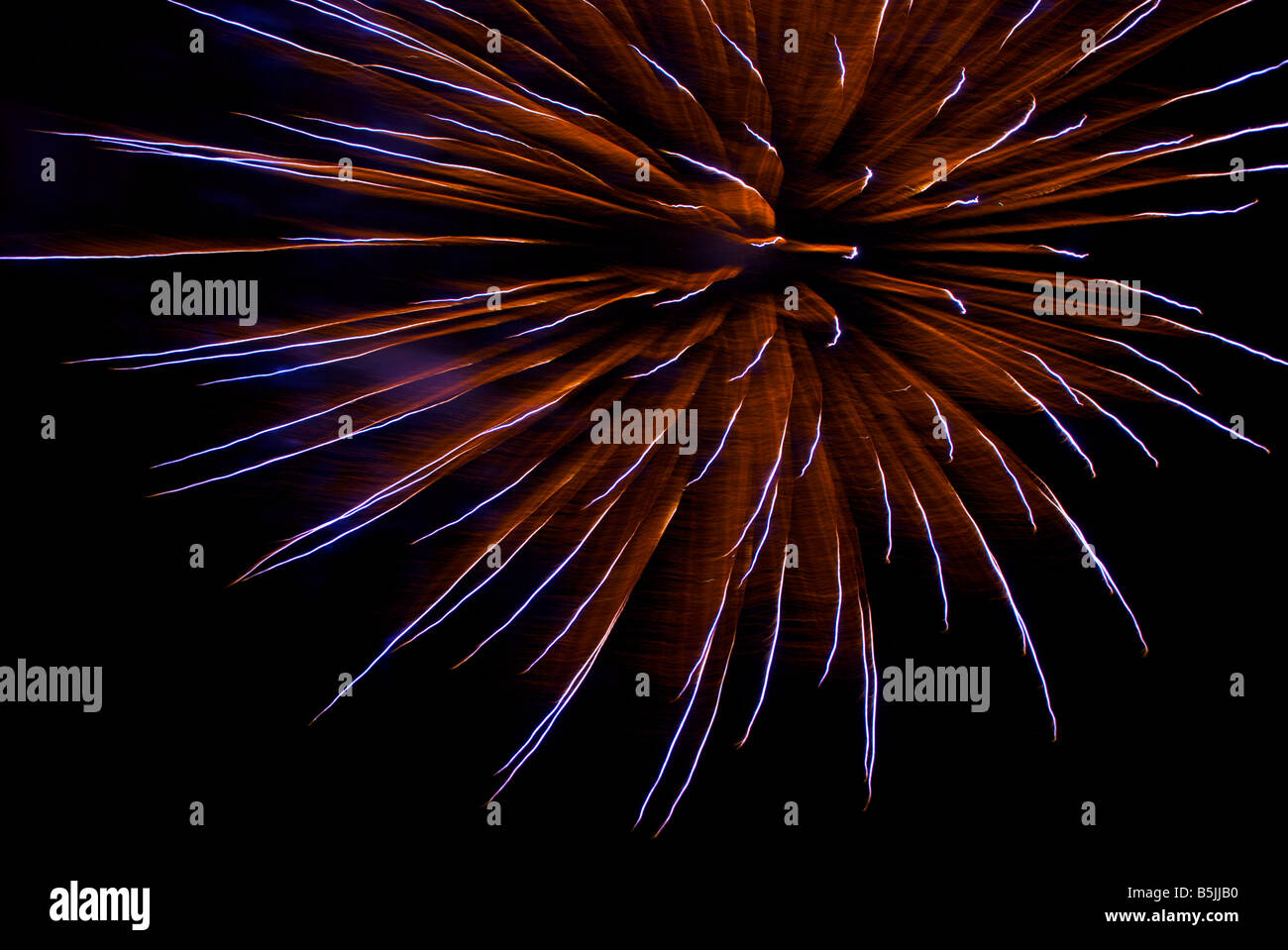 Colourful fireworks exploding in the night sky Stock Photo - Alamy