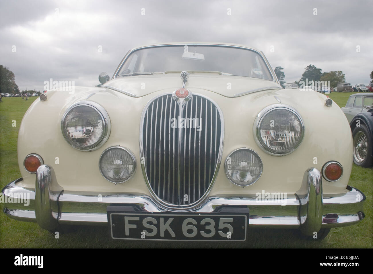 Classic Jaguar Car Stock Photo