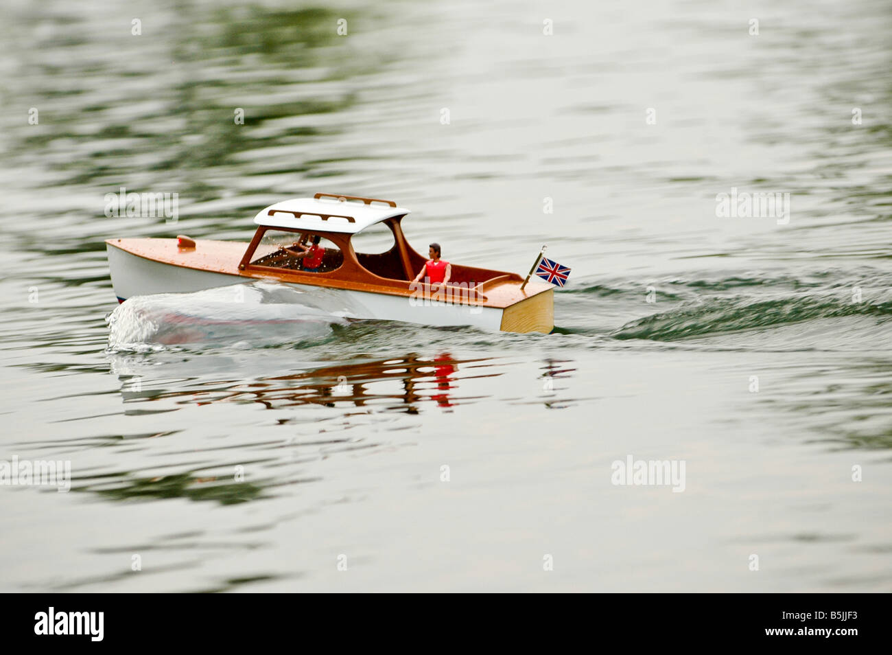 Model radio controlled boat on water Stock Photo Alamy