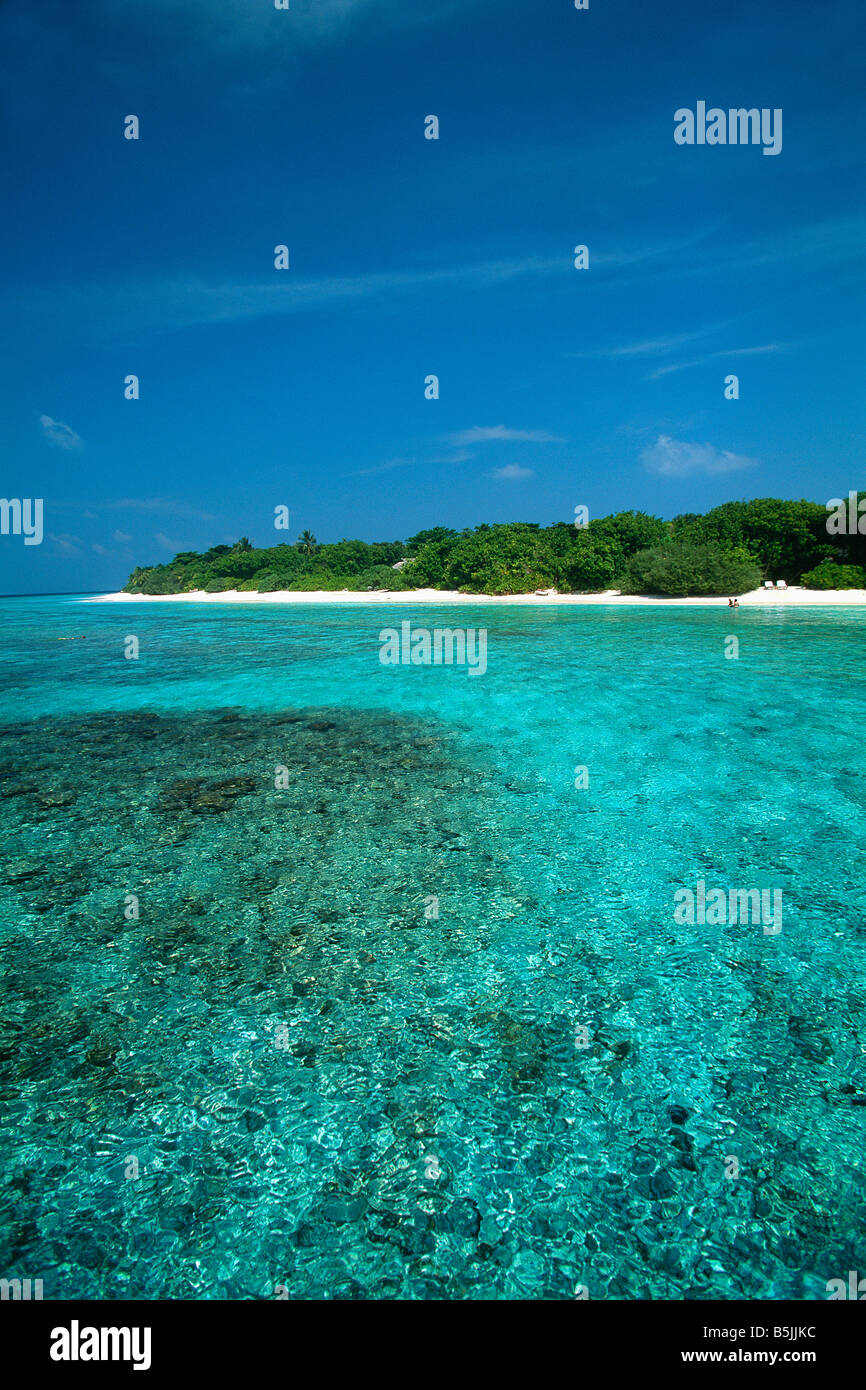 Maldives - Kunfunadhoo Island - Soneva Fushi Resort Stock Photo - Alamy