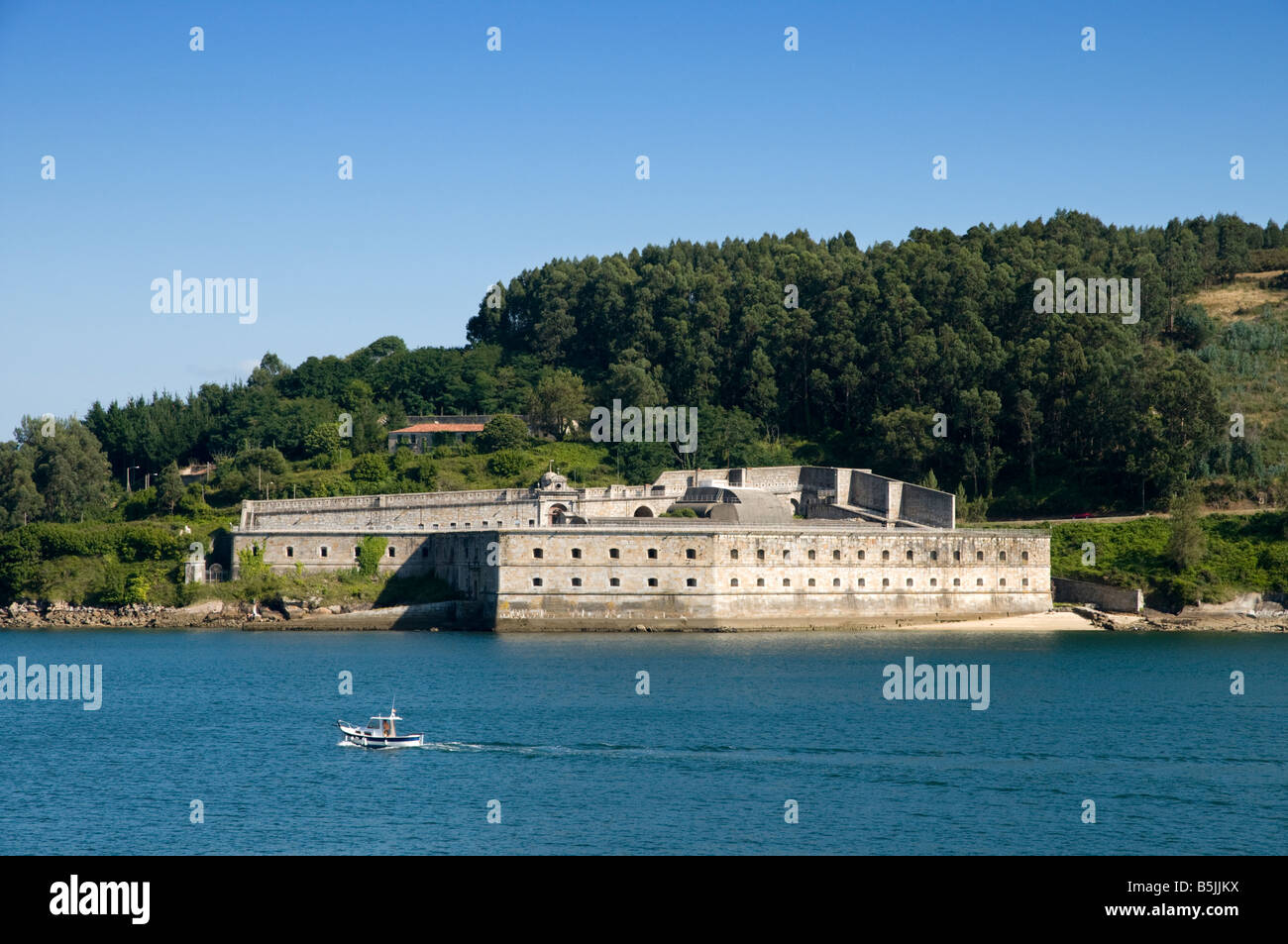 Castillo de la Palma on the Ria de Ferrol Galicia Spain Stock Photo