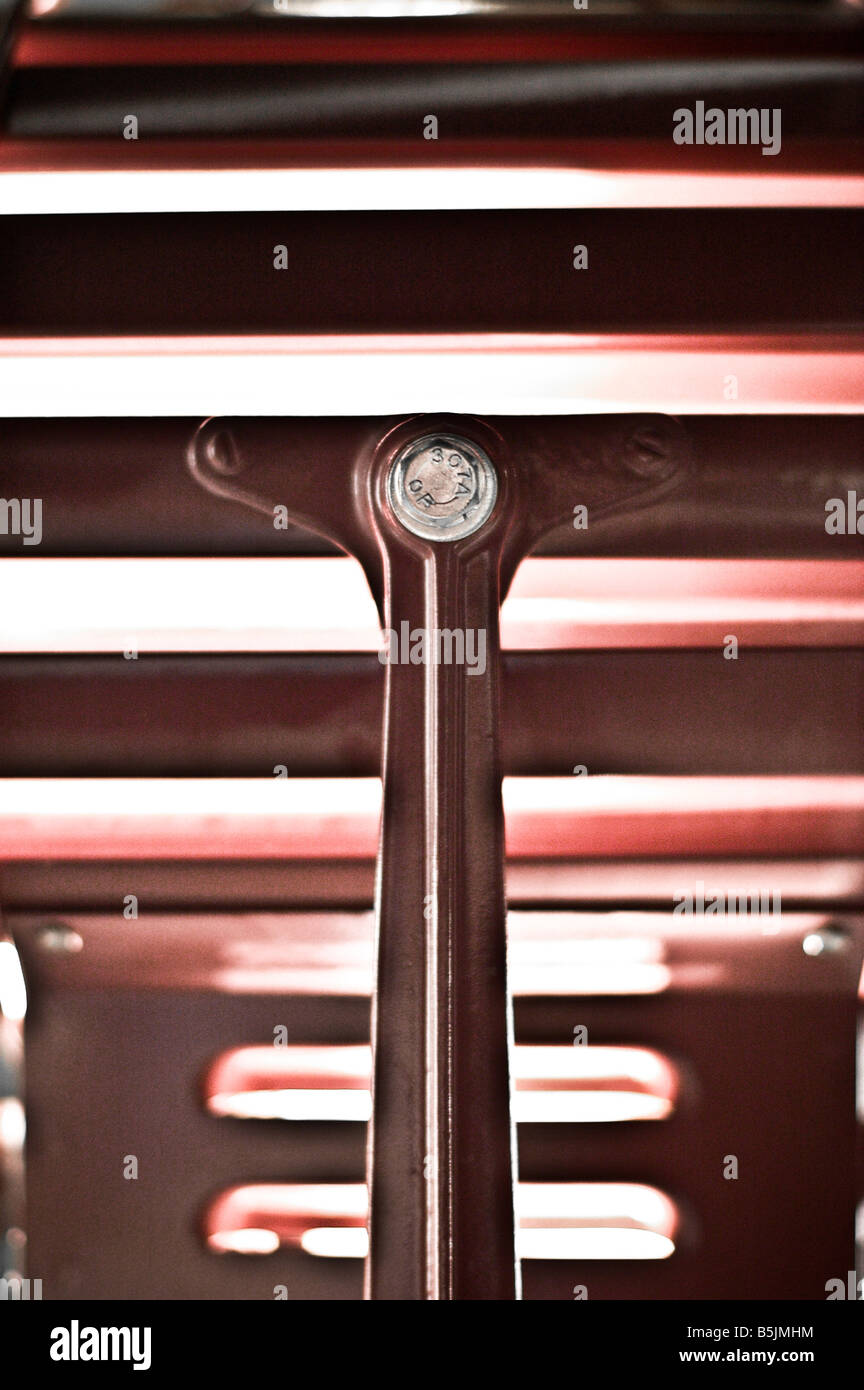 Close up of the side of a tungsten studio light. Stock Photo