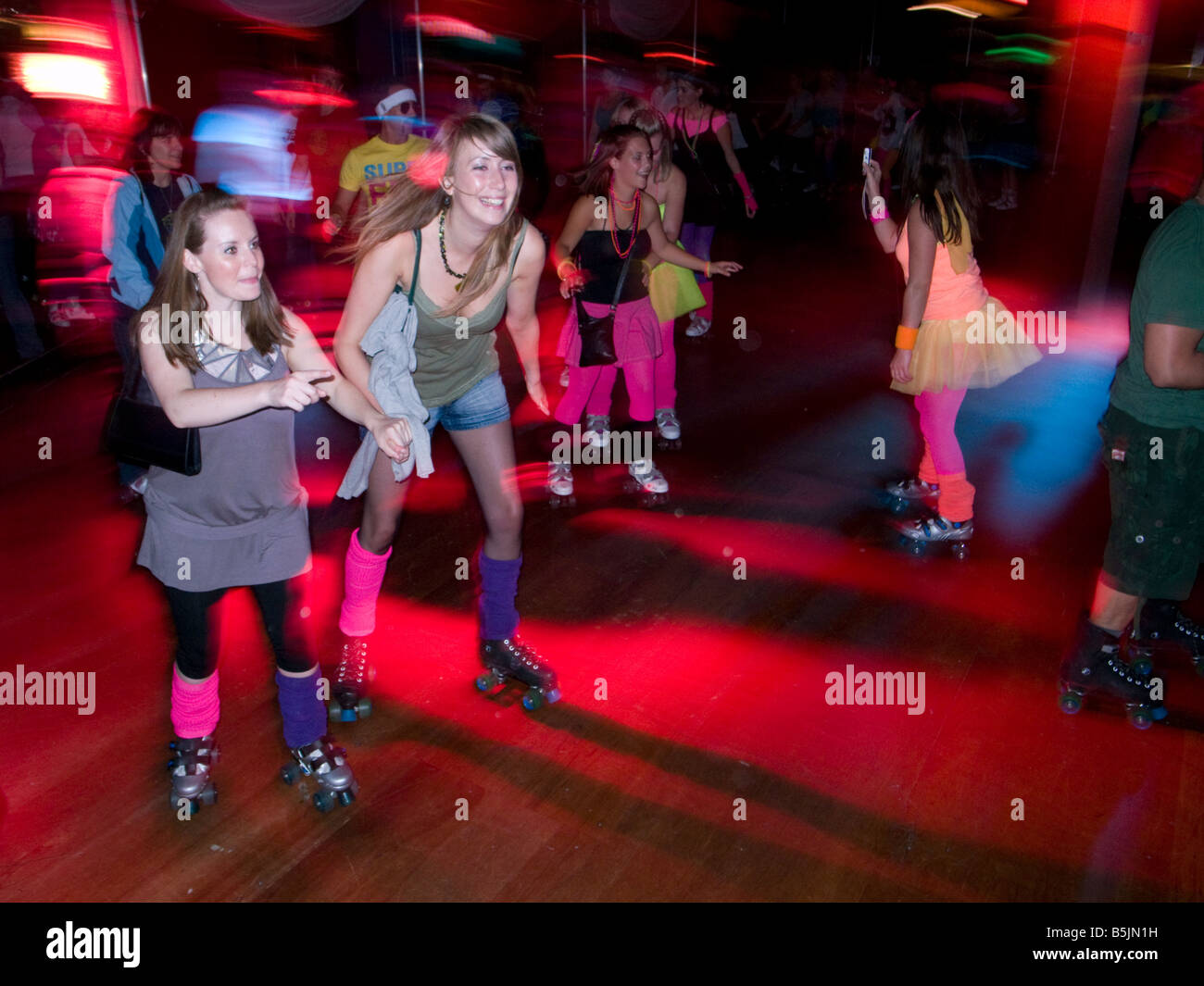 Roller disco at the Renaissance Rooms in London England UK Stock Photo -  Alamy