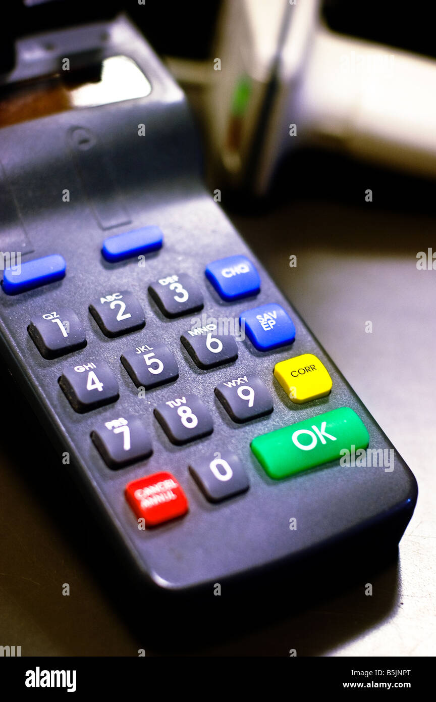 A retail pinpad for entering a secure Personal Identification Number