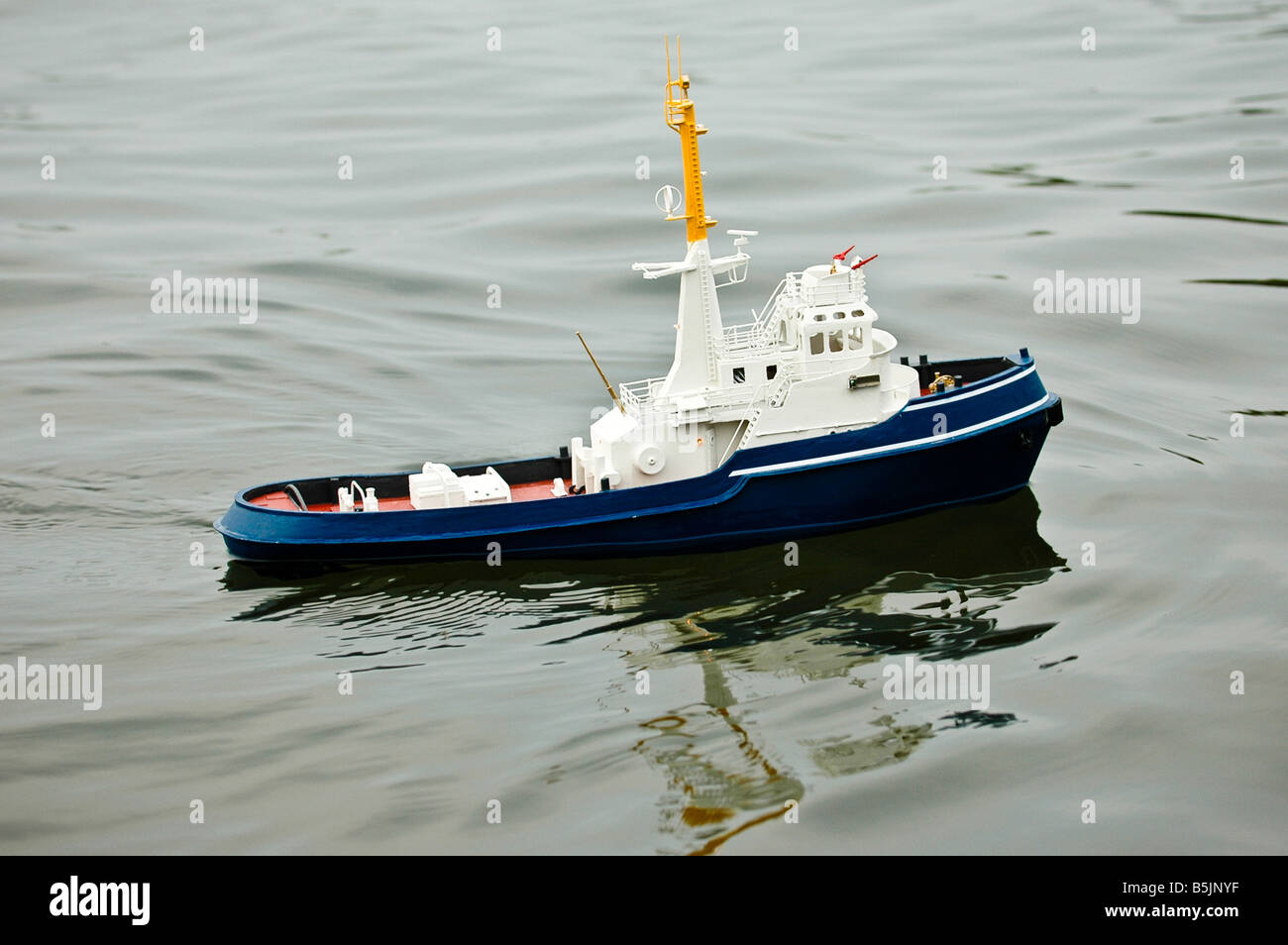 Model radio controlled boat on water Stock Photo Alamy