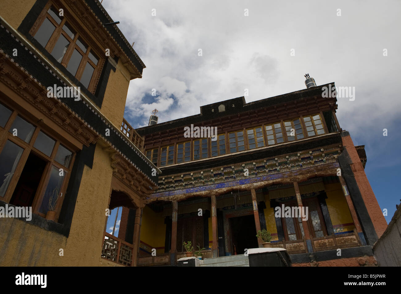 Thiksey Monastery Ladakh Stock Photo Alamy