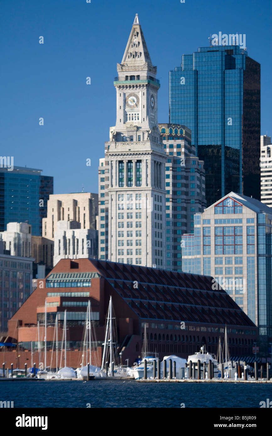 Boston Marriott hotel Long Wharf Stock Photo Alamy