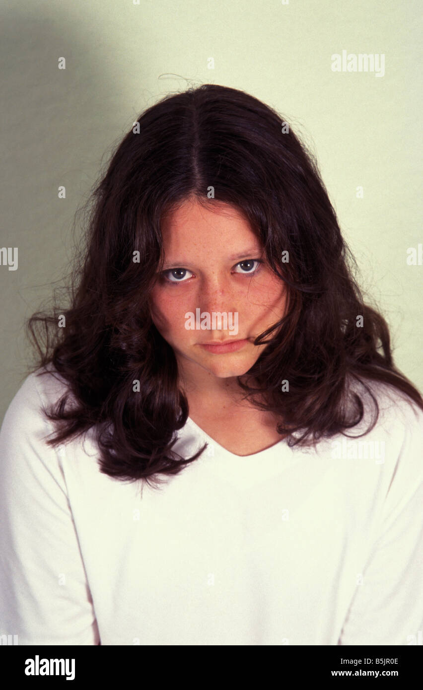 Dark teen girl mood hi-res stock photography and images - Alamy
