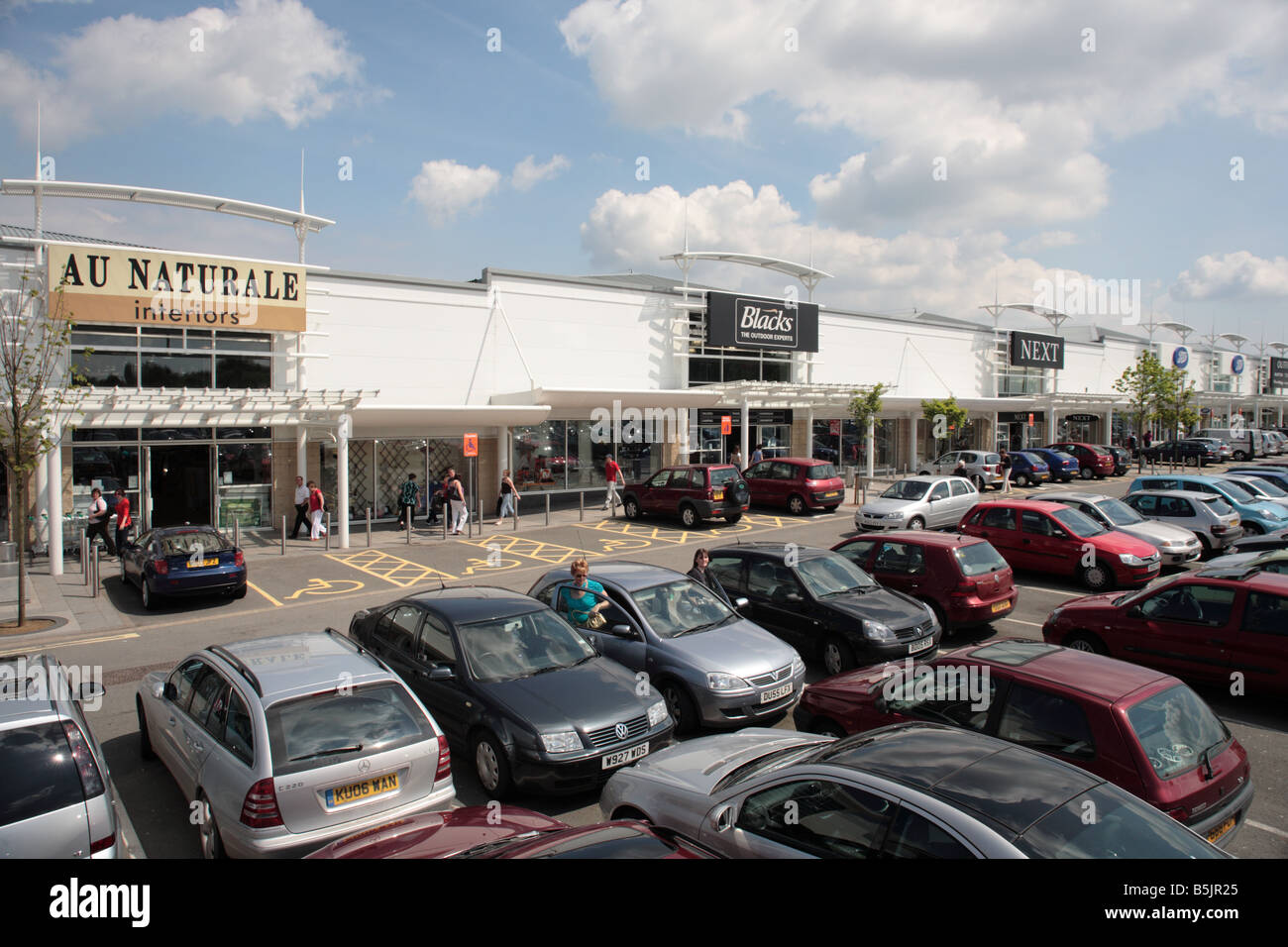 Cars telford retail park colliers way hires stock photography