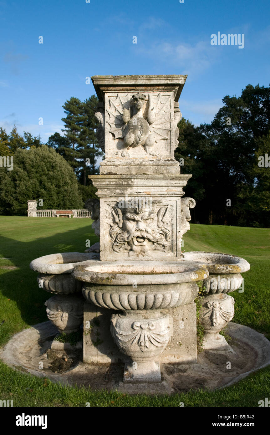Garden feature in the grounds of Cliveden, England UK Stock Photo