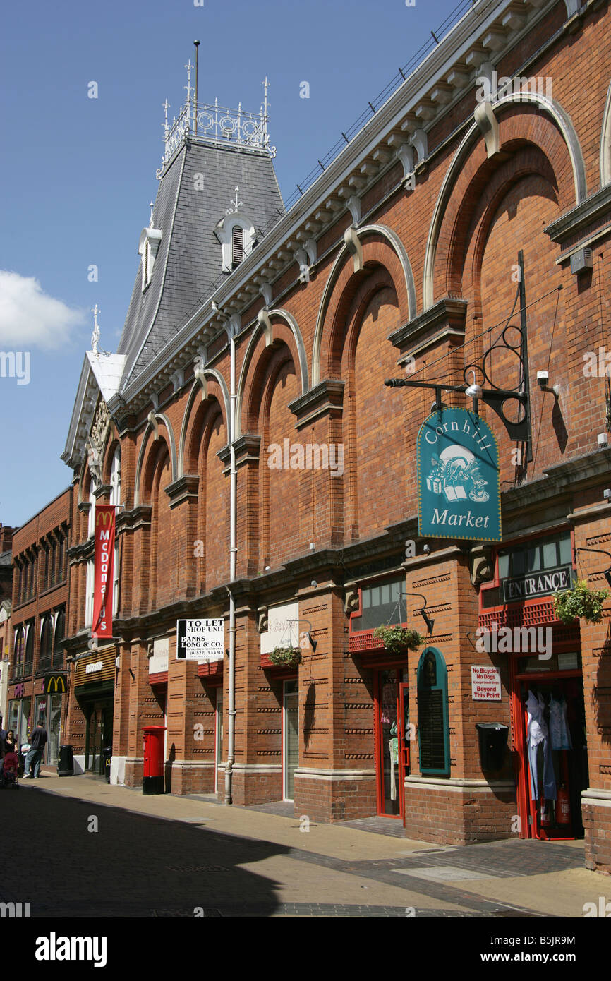 City of Lincoln, England. The Cornhill entrance to Lincoln’s Central