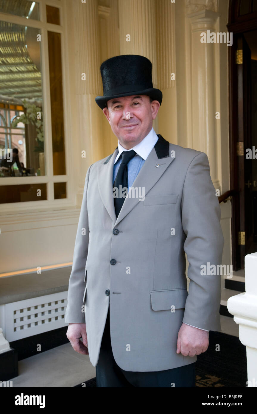 Doorman Of The Connaught Hotel London England Uk Stock Photo
