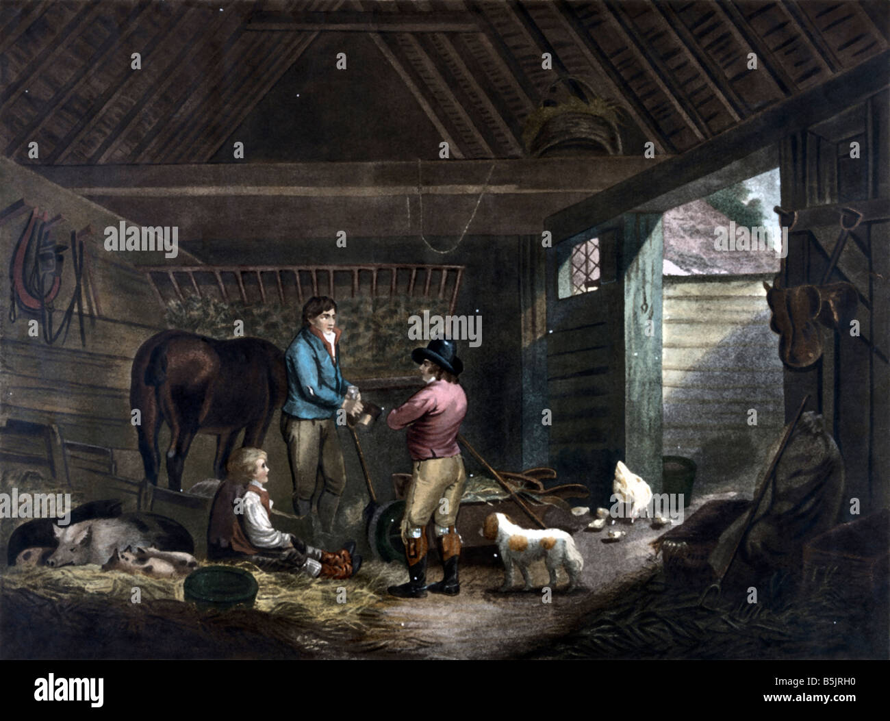 Countryside Farm Old Barn Inside Stock Photo 20697292 Alamy