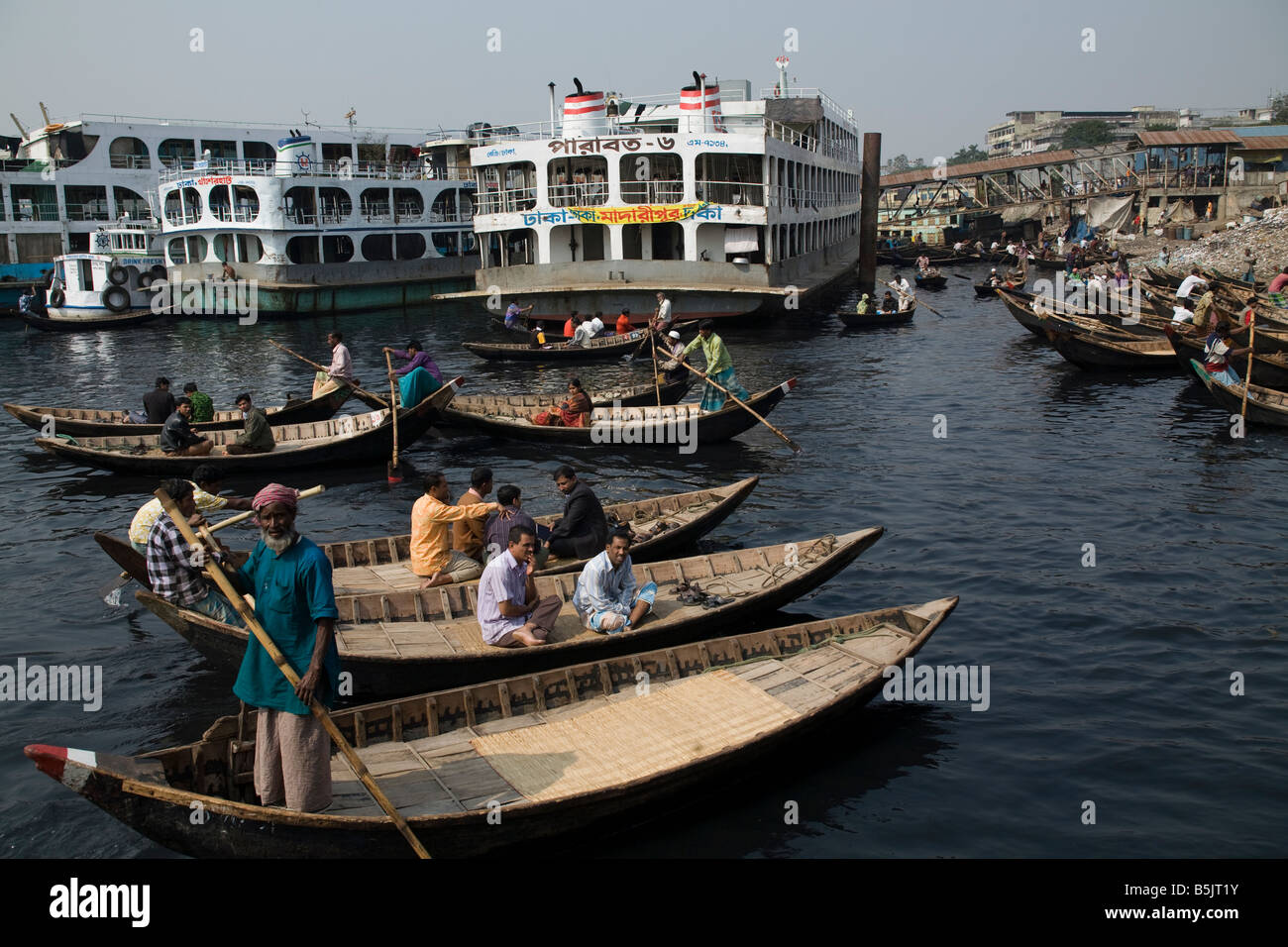 Boats in the Buriganga River Dhaka Bangladesh Stock Photo - Alamy