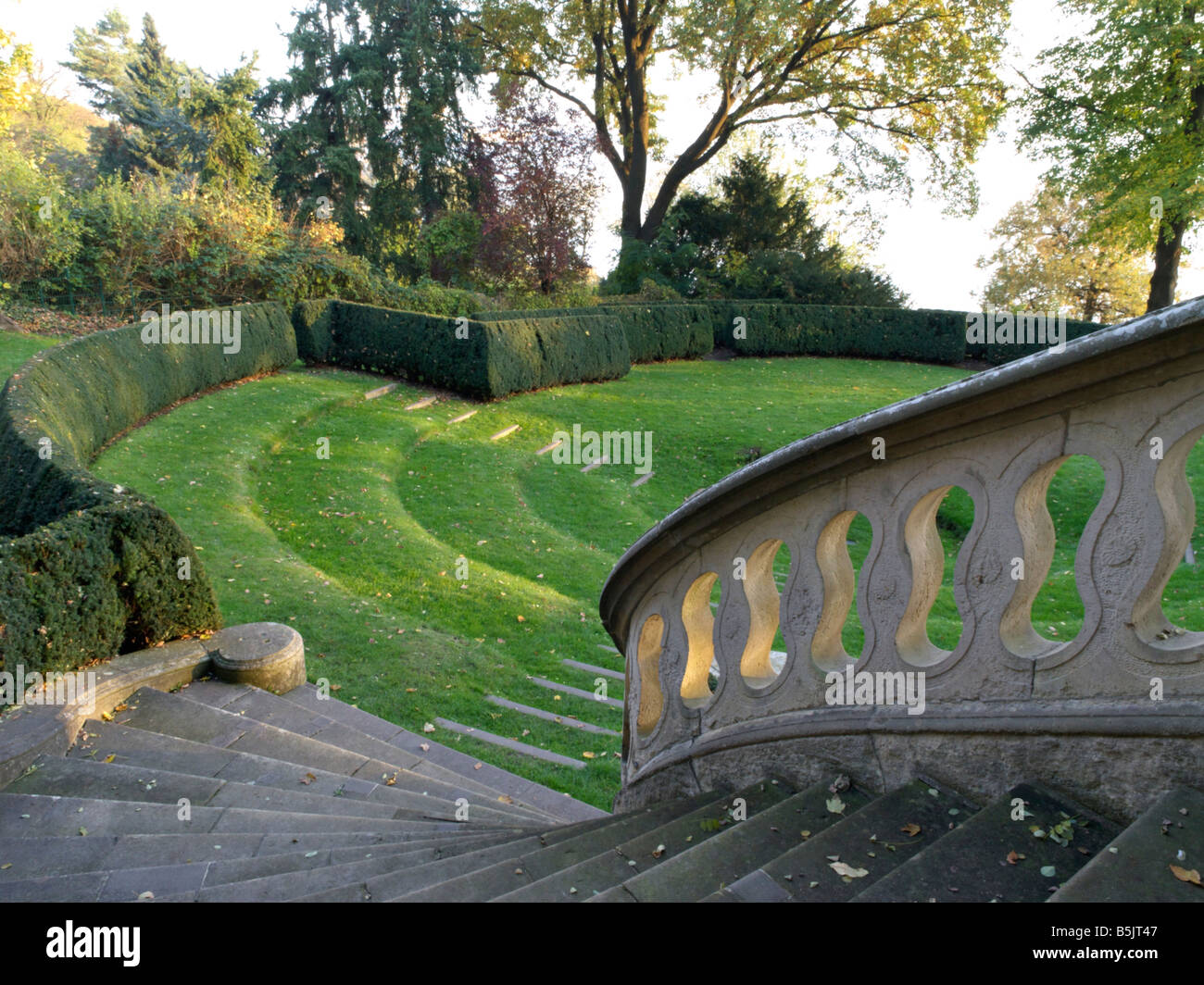Roman Garden, Hamburg, Germany Stock Photo