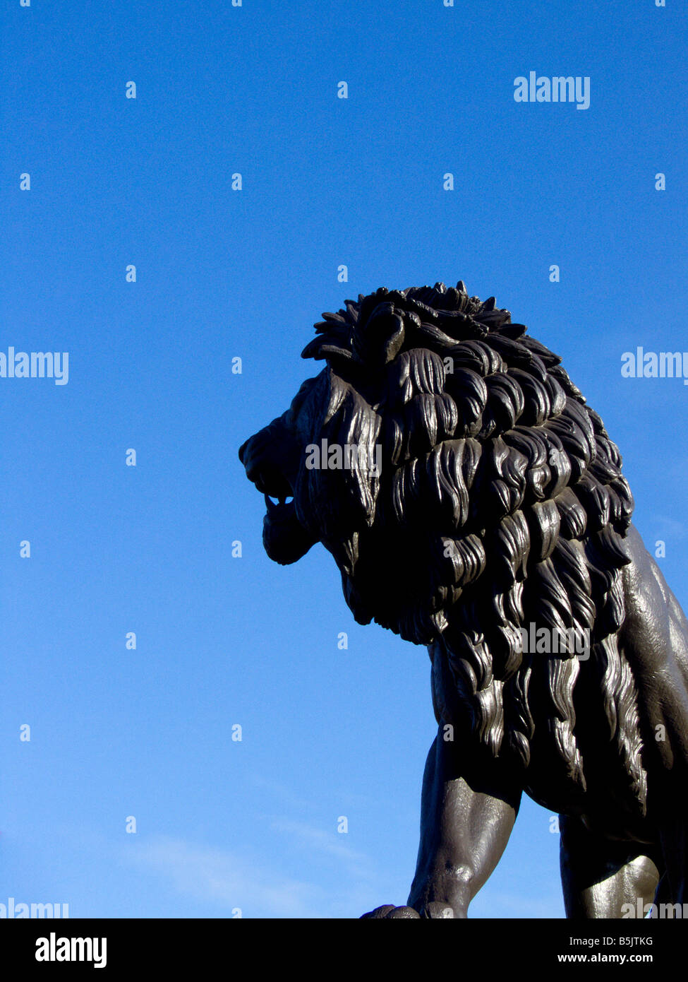 Maiwand Lion Sculpture War Memorial Forbury Gardens Reading Berkshire UK Stock Photo