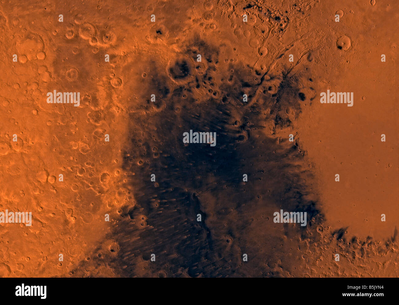 Syrtis Major region of Mars. Stock Photo