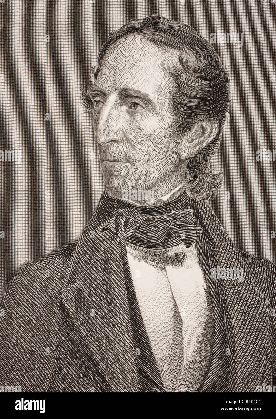 John Tyler, 1790 -1862. 10th president of the United States of America. Stock Photo