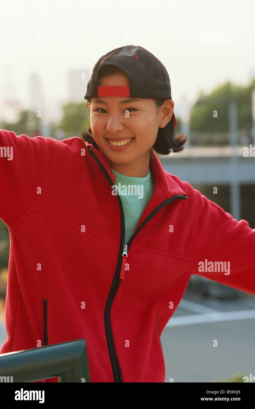 A portrait of a young Asian woman Stock Photo - Alamy