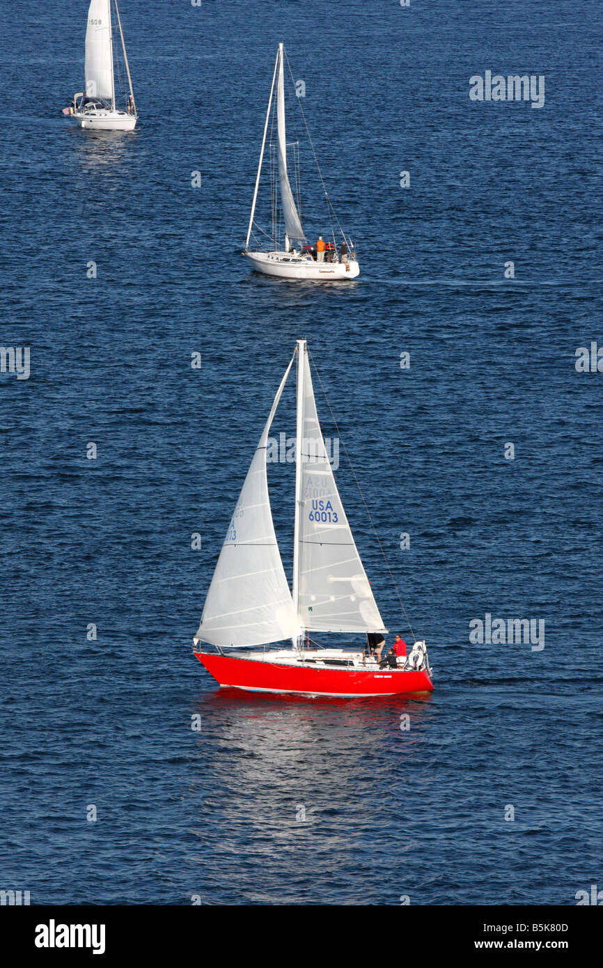 Sailboats in Narragansett Bay in Newport, Rhode Island Stock Photo Alamy