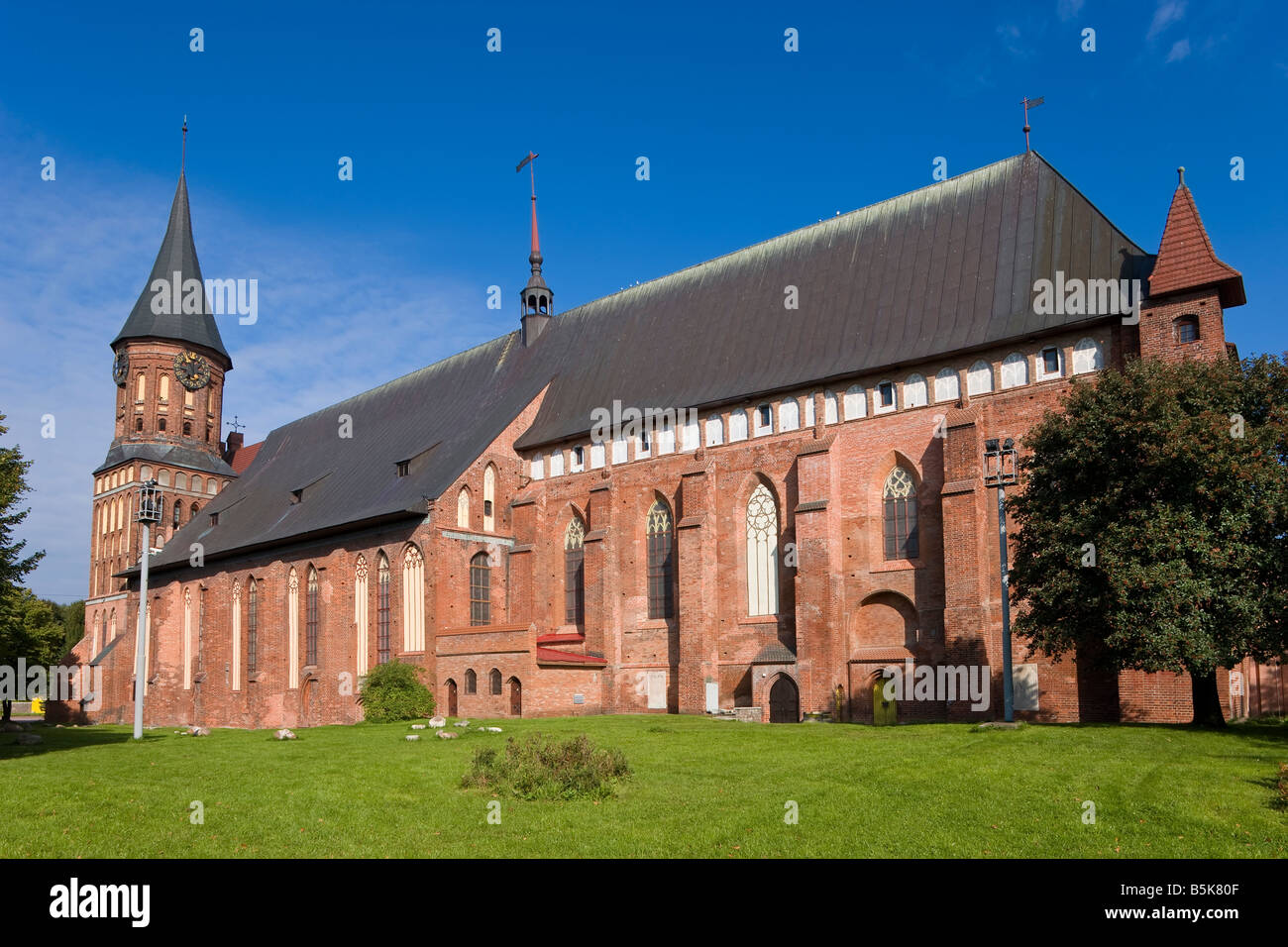 Russia, Kaliningrad, Konigsberg Cathedral on Kants Island -  UNESCO World Heritage Site Stock Photo