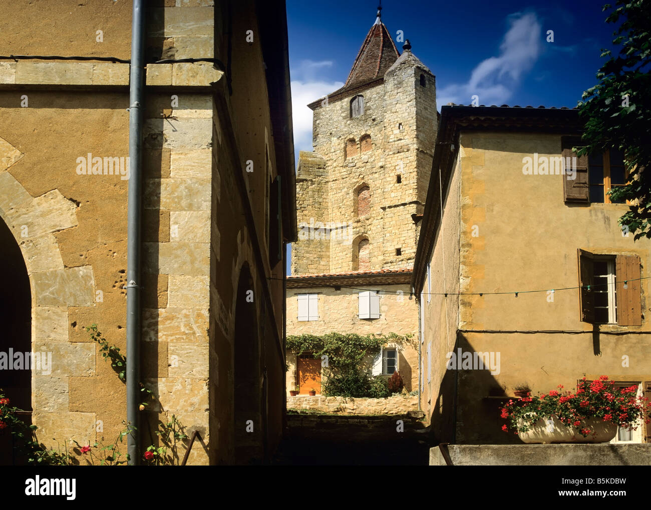 a french village in the gascony region Stock Photo Alamy