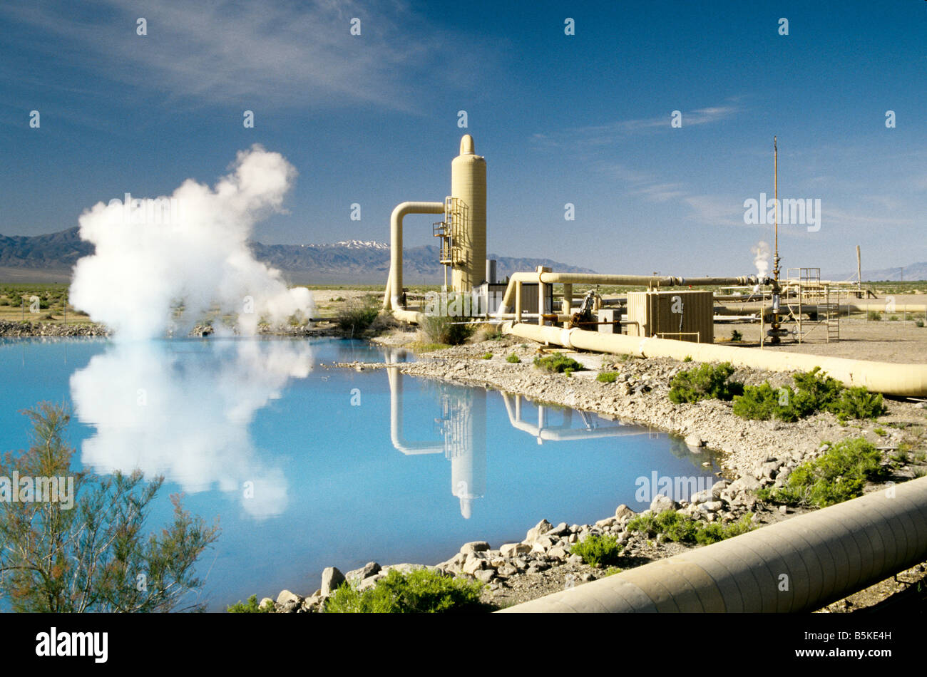 Geothermal Well. Stock Photo