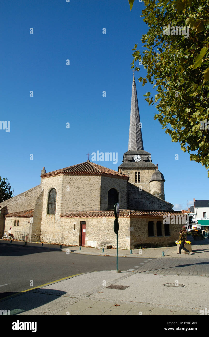 Church in St Jean De Monts, Vendee, France Stock Photo - Alamy