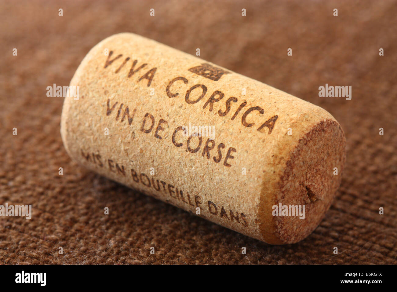 Corsican wine cork stopper Stock Photo Alamy