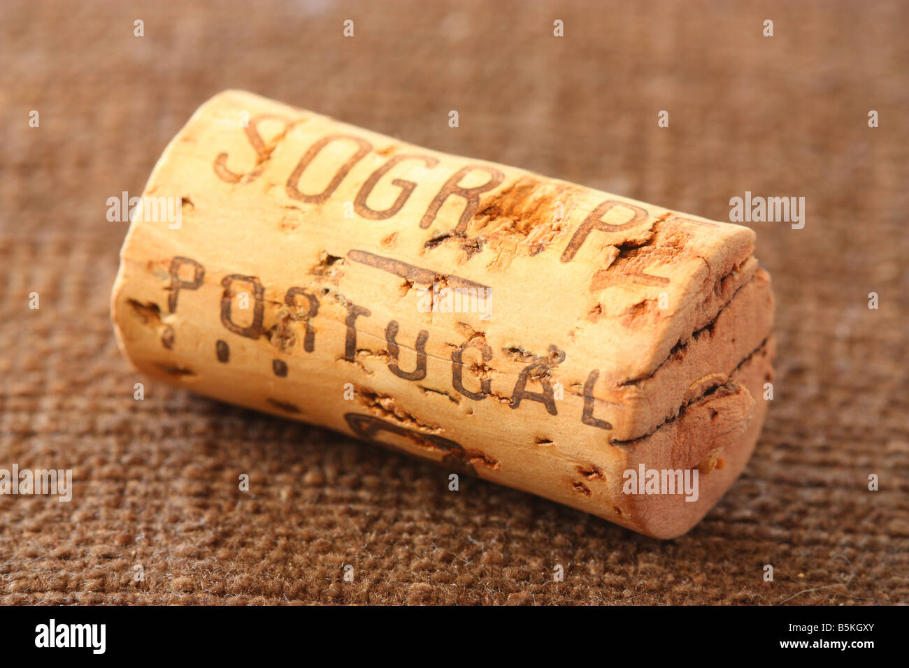 Portugal wine cork stopper Stock Photo Alamy