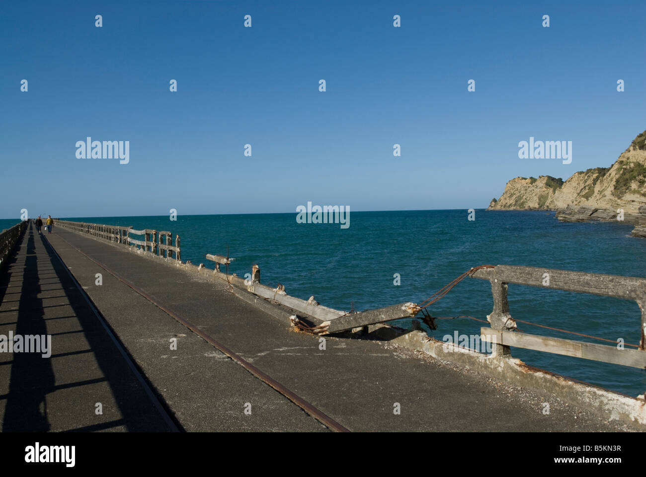 Tolaga Bay wharf 660 meters long or 2165 ft in NewZealand. The