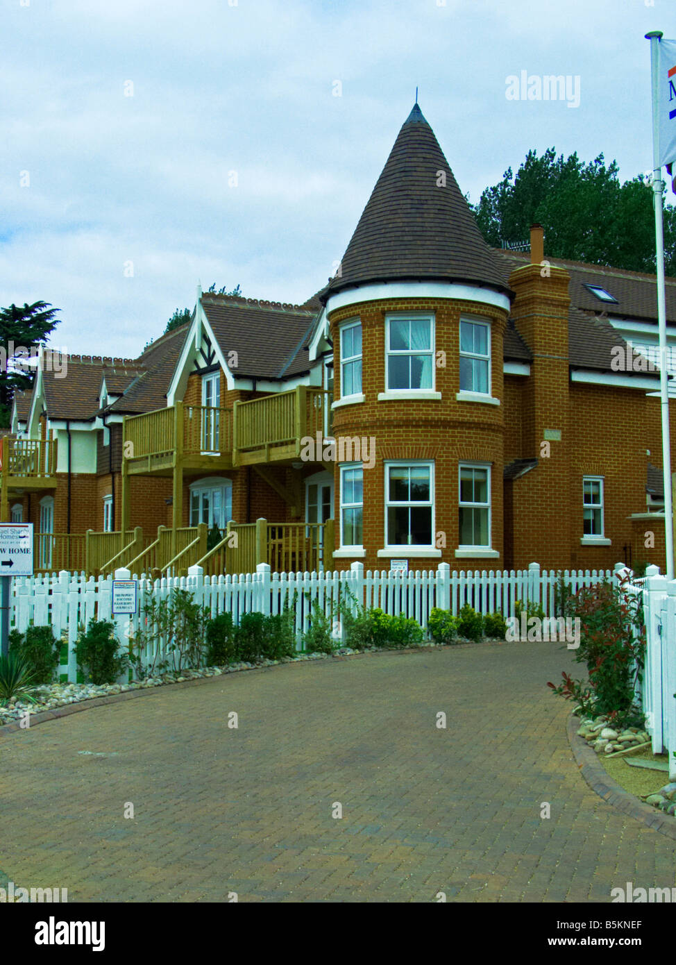 New waterside building development at Bourne End Buckinghamshire Stock