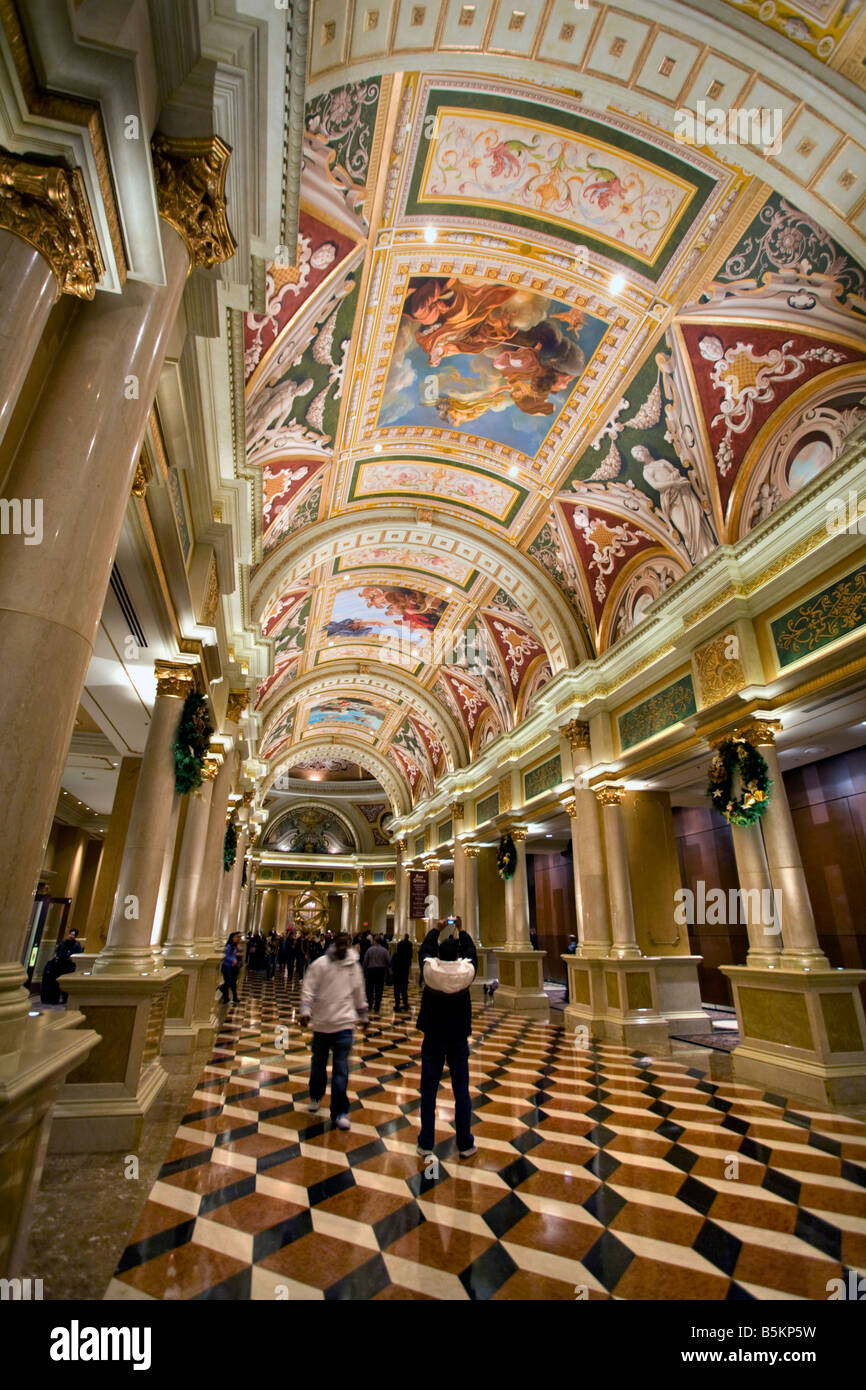 Hallway inside of the Caesars Palace Hotel and Casino along Las Vegas  Boulevard or the Strip in Las Vegas Nevada Stock Photo - Alamy