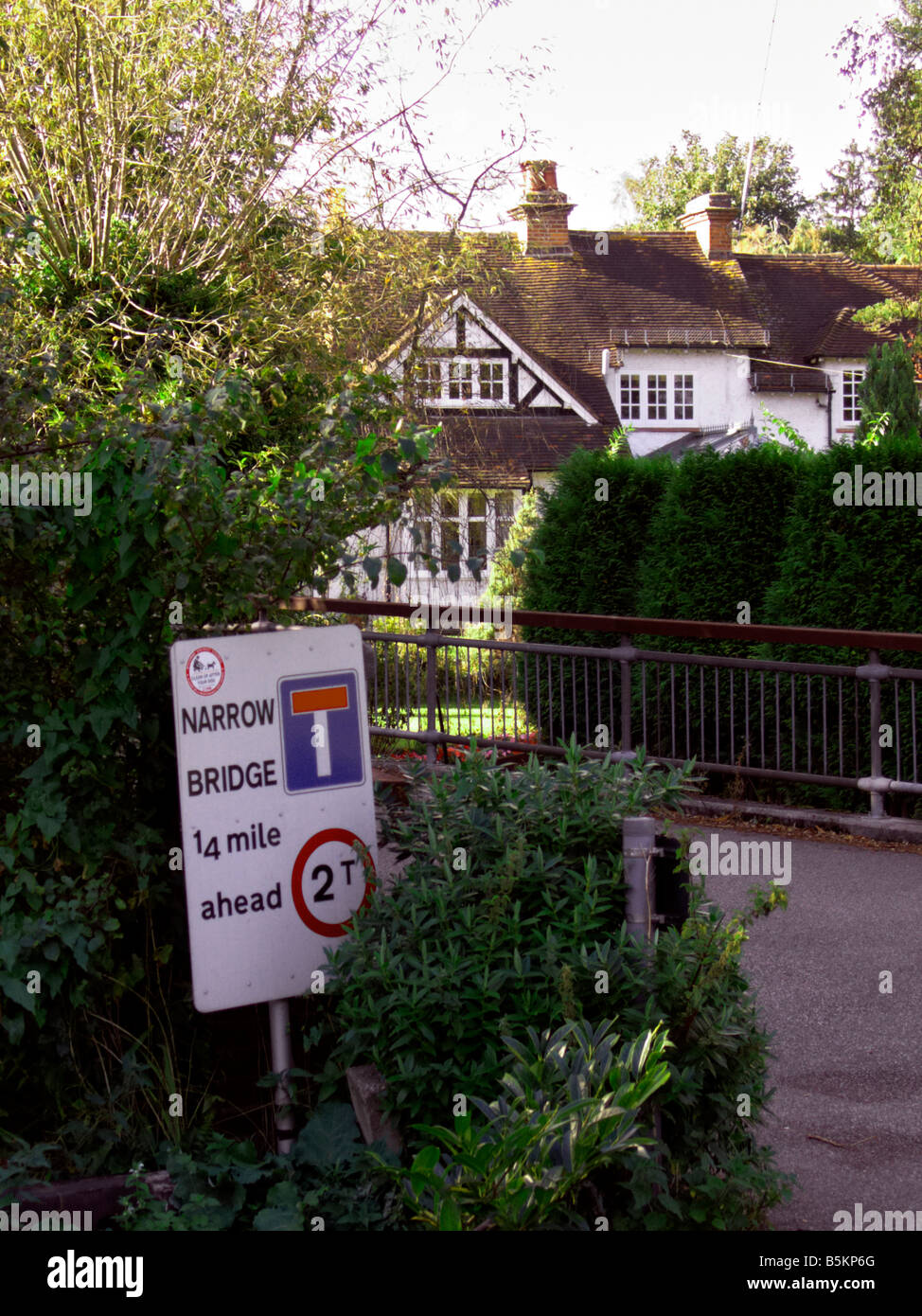Road sign on the Abbotsbrook Estate at Bourne End, Buckinghamshire